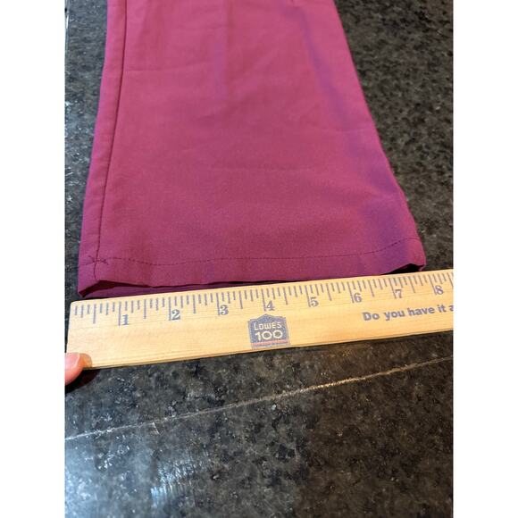 Scrubletics Maroon Scrub Pants Women's Size M - Picture 6 of 9